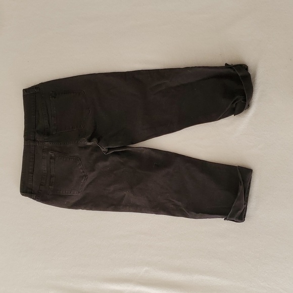 NYDJ Stretch Capri Jeans Rhinestone Button Cuff Sz 10 - Picture 4 of 8